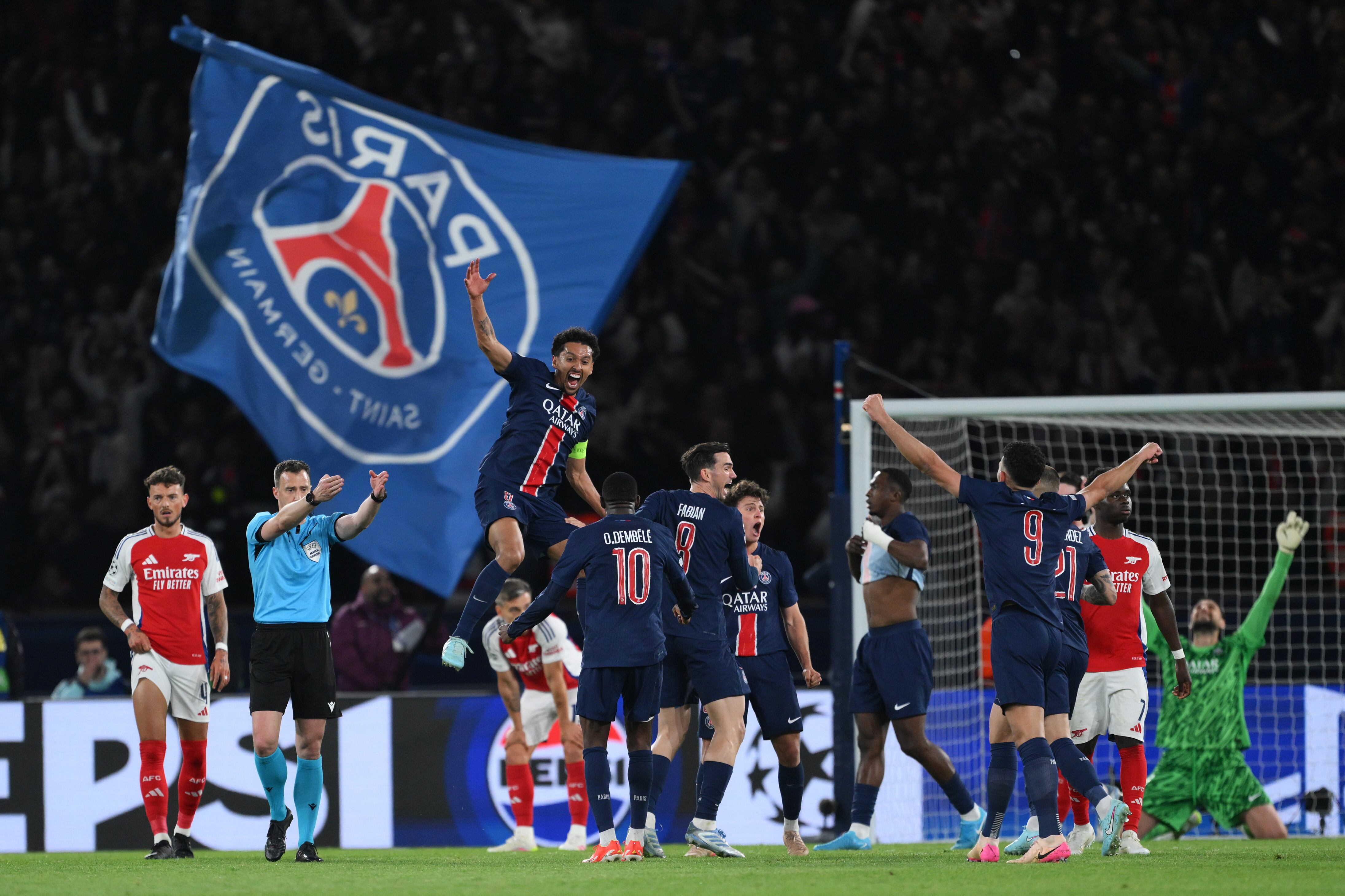 Jugadores del PSG. Foto: David Ramos/Getty Images.