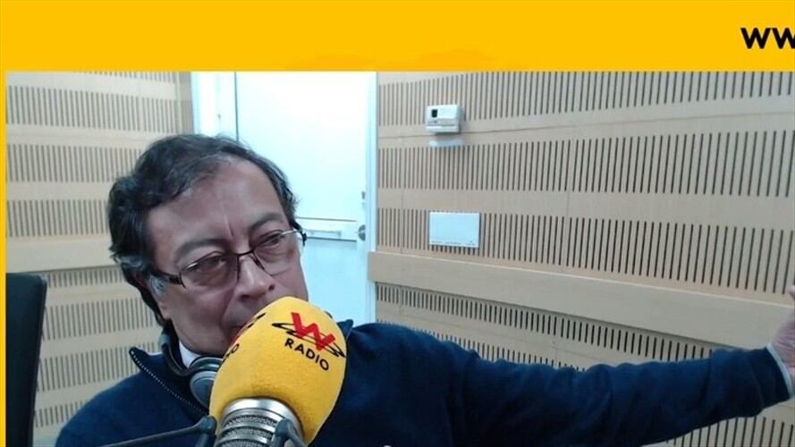 Gustavo Petro. Foto: W Radio
