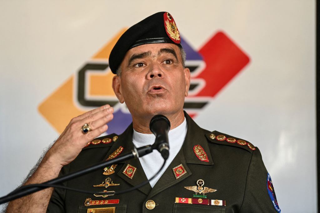 Ministro de Defensa de Venezuela Vladimir Padrino. Foto: Getty Images