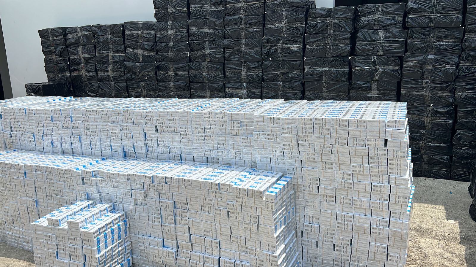 Incautan más de 900 mil cajetillas de cigarrillo de contrabando en Córdoba. Foto: Gobernación de Córdoba.