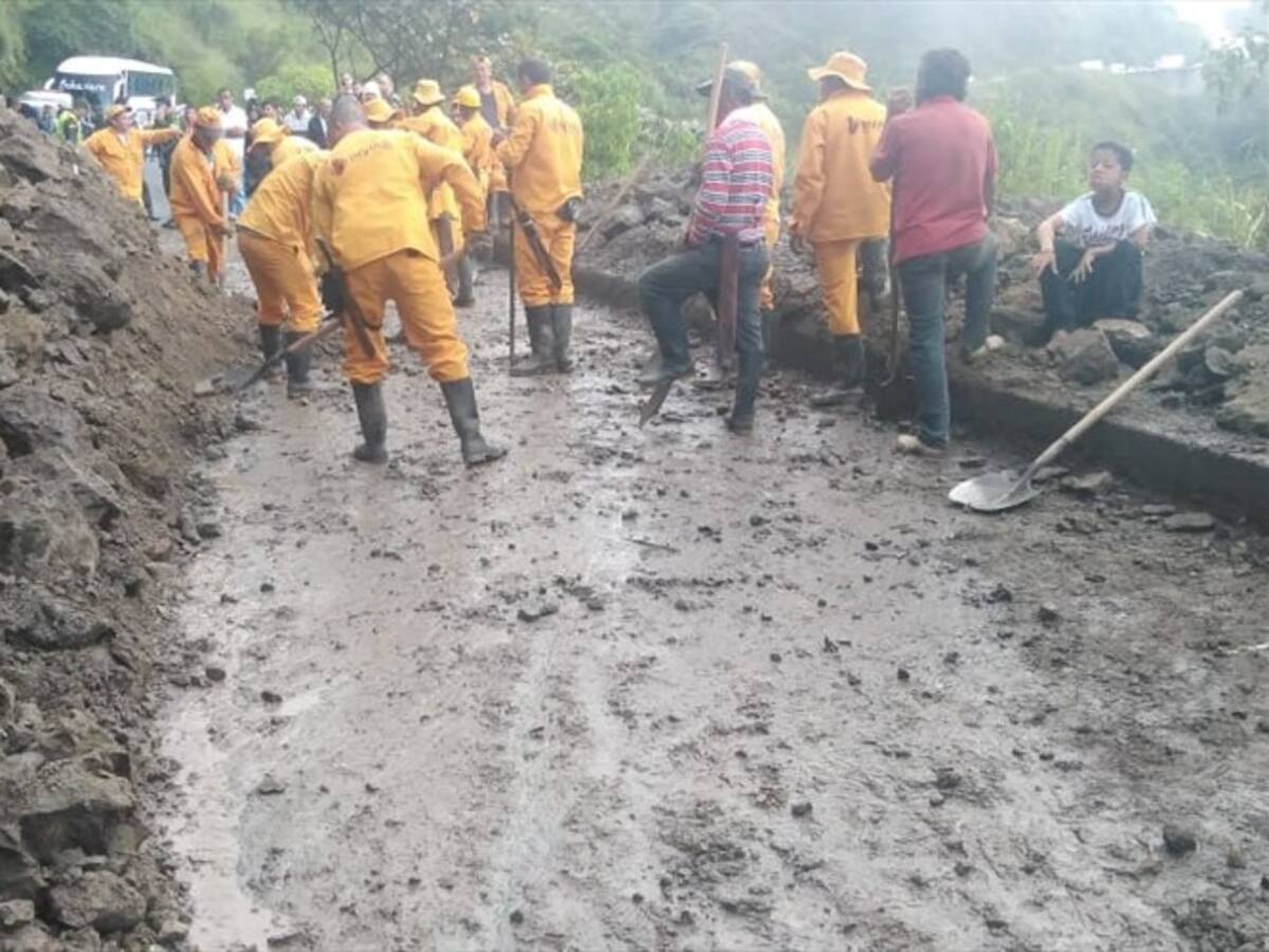 Habilitan vía Panamericana tras derrumbe en el sur del Cauca