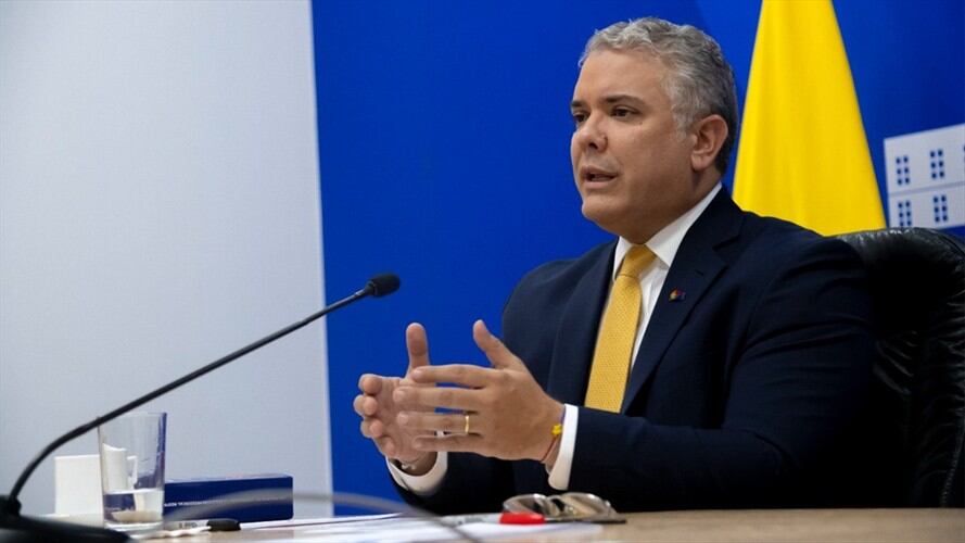 Iván Duqe, presidente de Colombia. Foto: Colprensa / Diálogo de Iván Duque y el Fiscal Khan