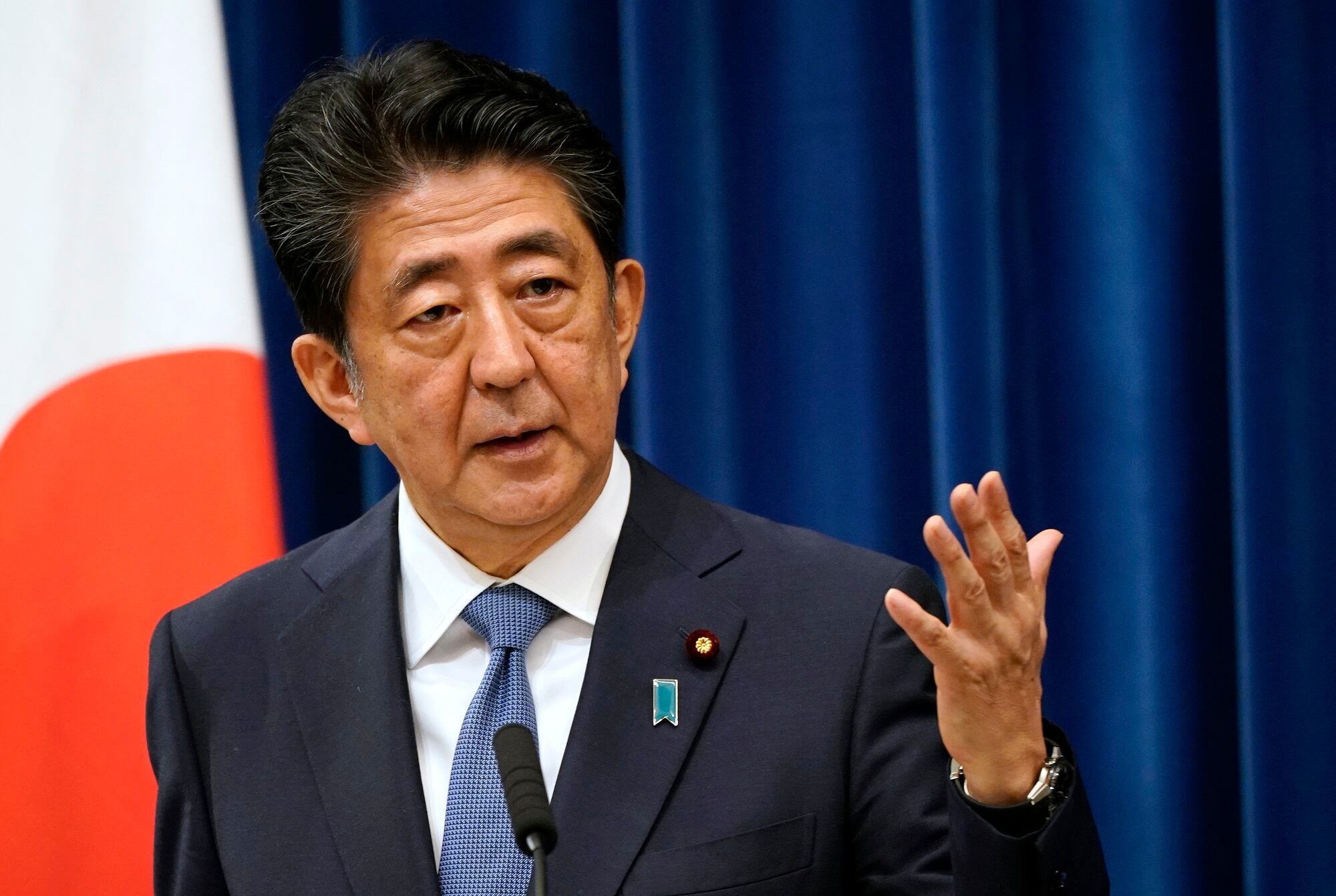 Exprimer ministro de Japón Shinzo Abe(Photo by Franck Robichon - Pool/Getty Images)
