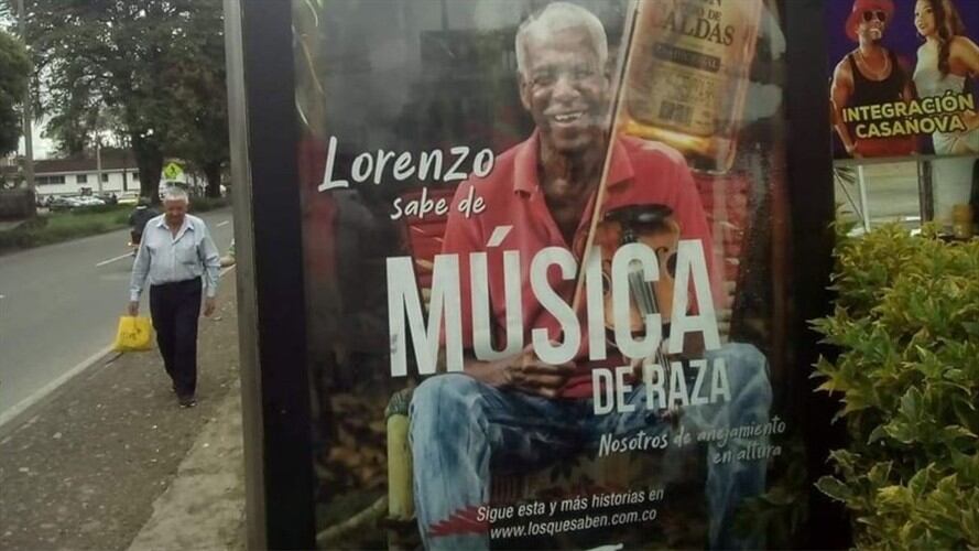 Lorenzo Solarte, violinista empírico del Patía. Foto: Twitter @egonayerbe
