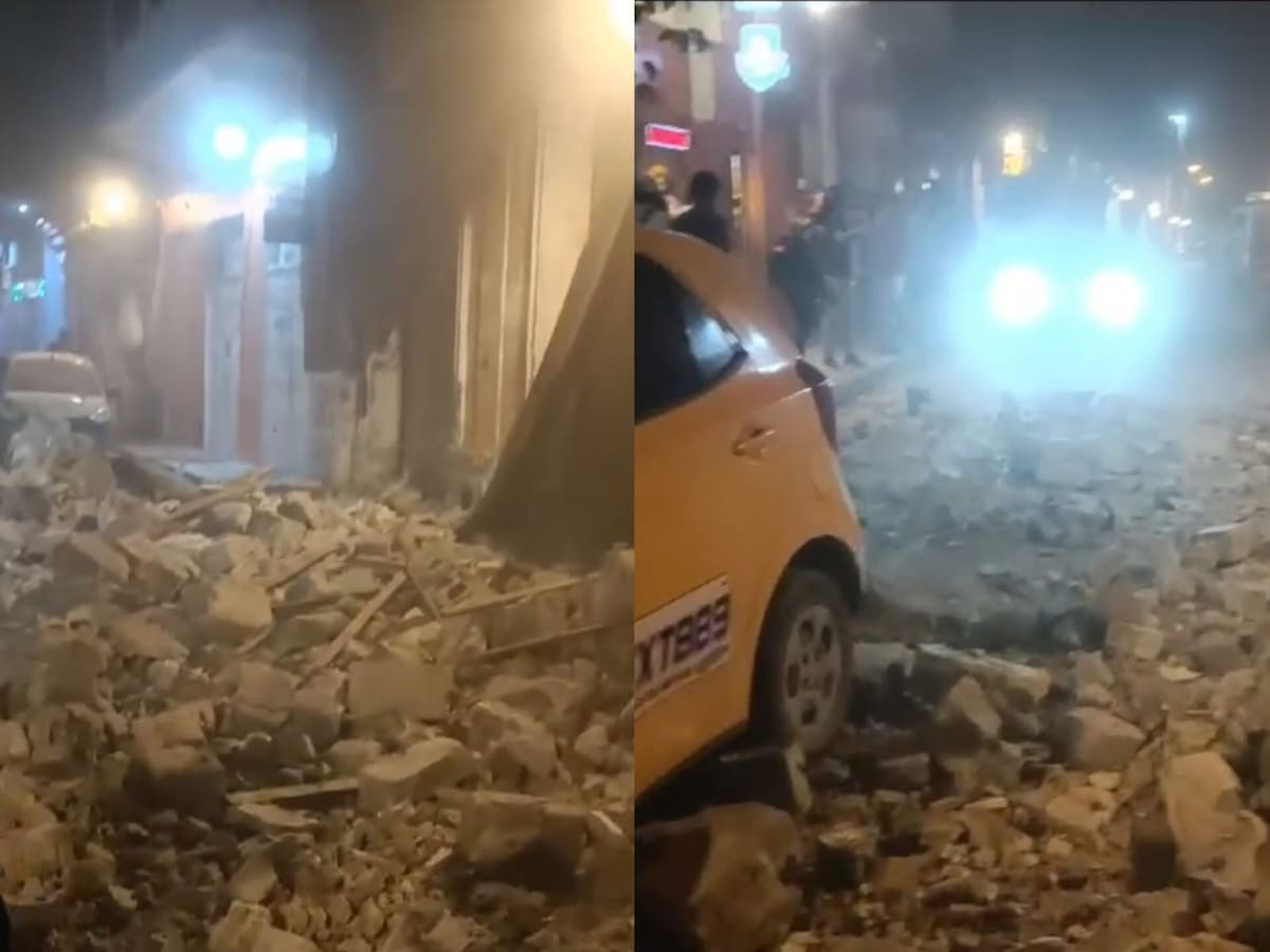 Nuevamente se desploma balcón en el Centro Histórico de Cartagena