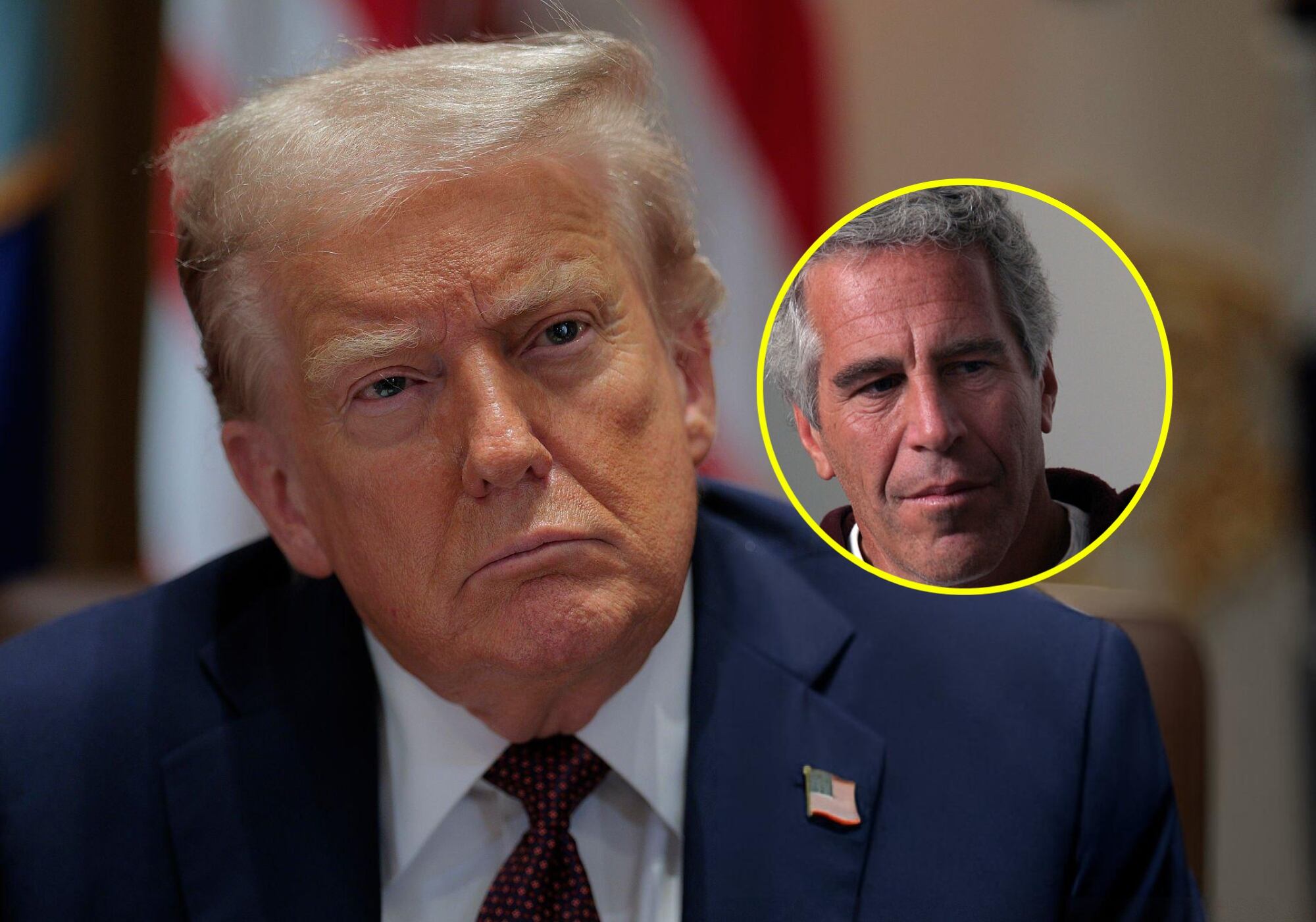 Donald Trump recibirá este miércoles la ley que obliga a hacer públicos los archivos de Epstein. Foto: Getty Images.