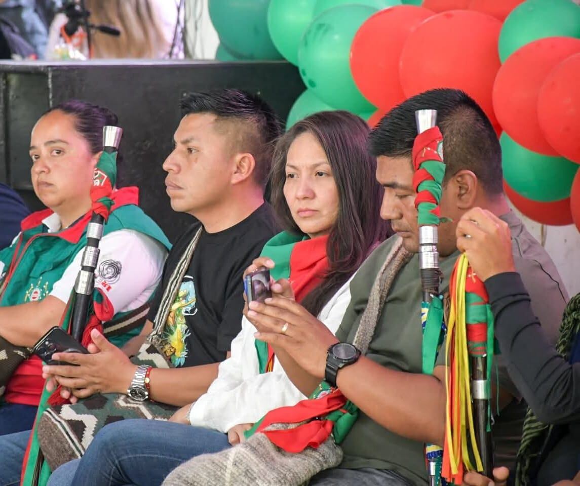 Autoridades del CRIC. Crédito: Consejo Regional Indígena del Cauca.