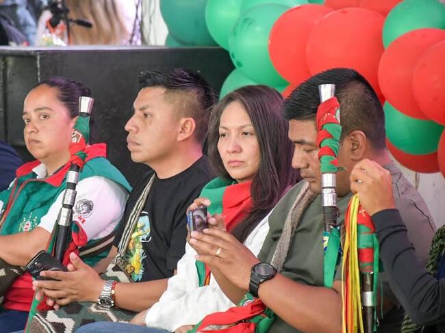 Autoridades del CRIC. Crédito: Consejo Regional Indígena del Cauca.