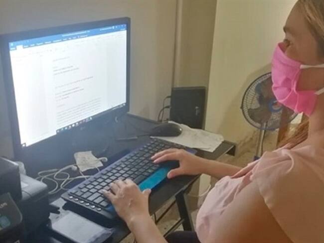 En el Atlántico se adelantaron talleres de formación virtual para excombatientes emprendedores. Foto: Cortesía ARN