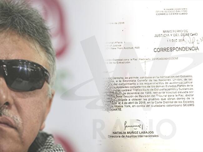 Solicitud de pruebas de caso Santrich se envió a EE.UU. y nunca llegó