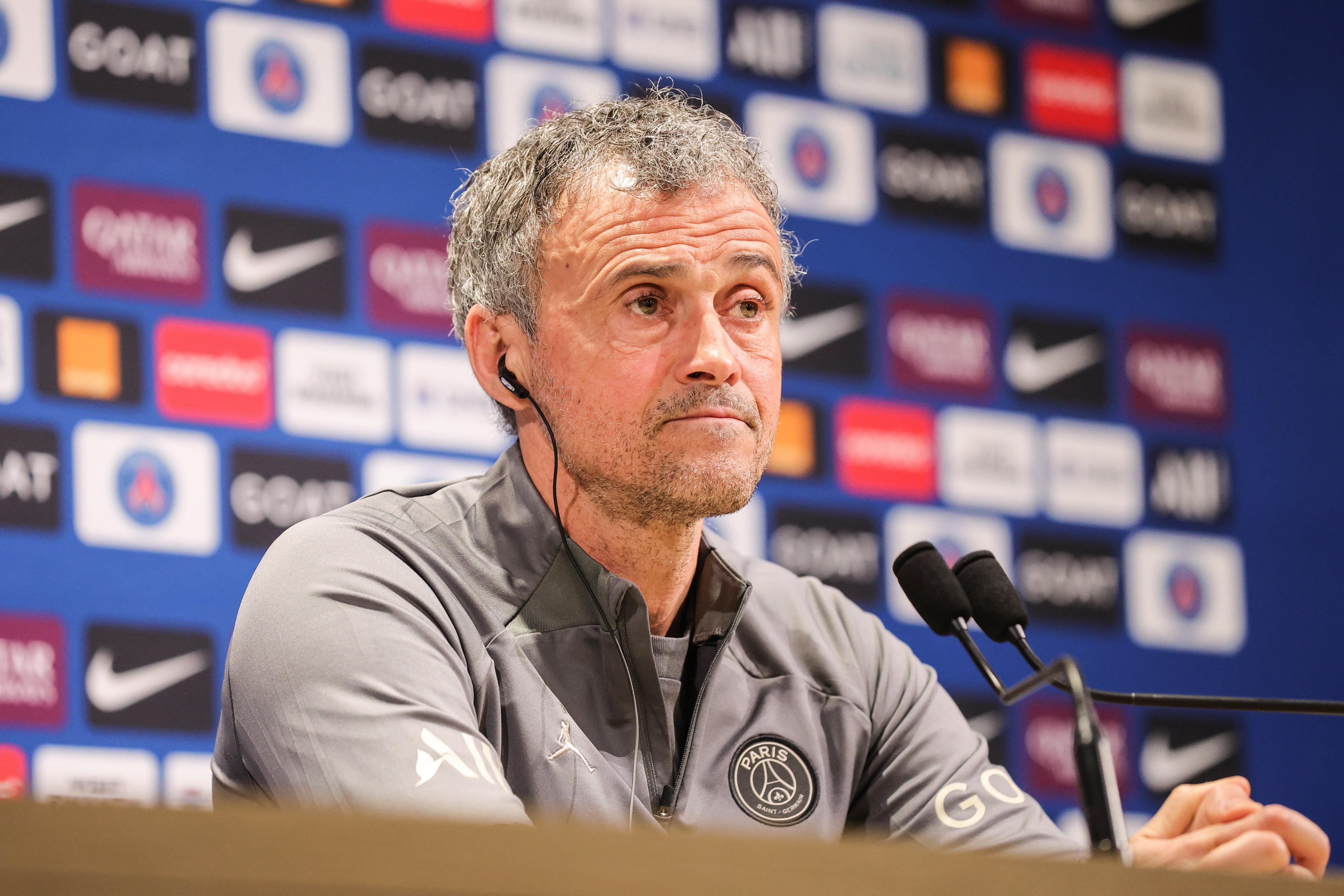 Luis Enrique, director técnico del PSG. Foto: EFE.