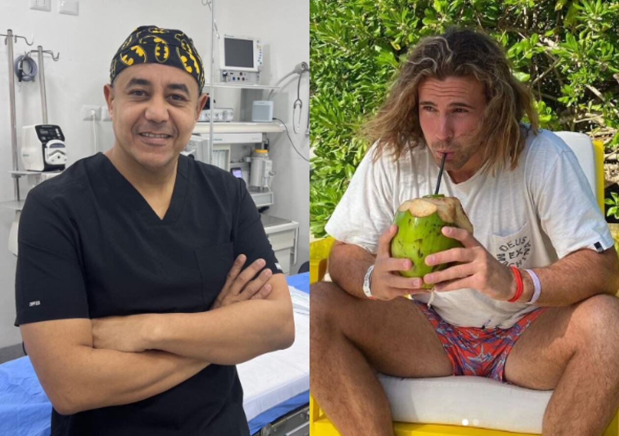 Médico colombiano y Daniel Sancho Bronchalo, hijo del actor Rodolfo Sancho. Foto: Instagram.