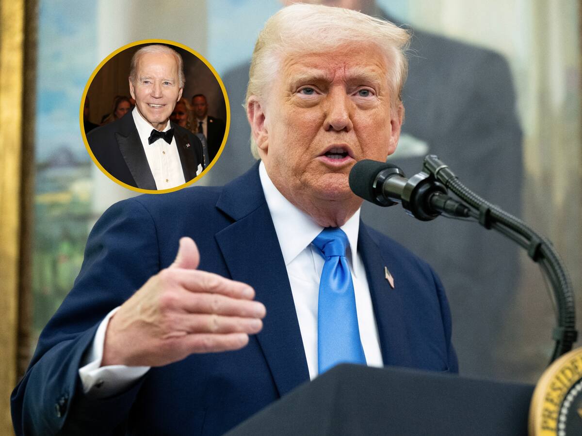 Trump culpó a Biden de la contracción del PIB y negó la responsabilidad de sus aranceles