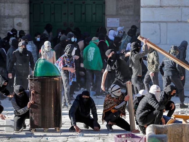 Estados Unidos muestra su preocupación por enfrentamientos en Jerusalén. Foto: AHMAD GHARABLI/AFP vía Getty Images.