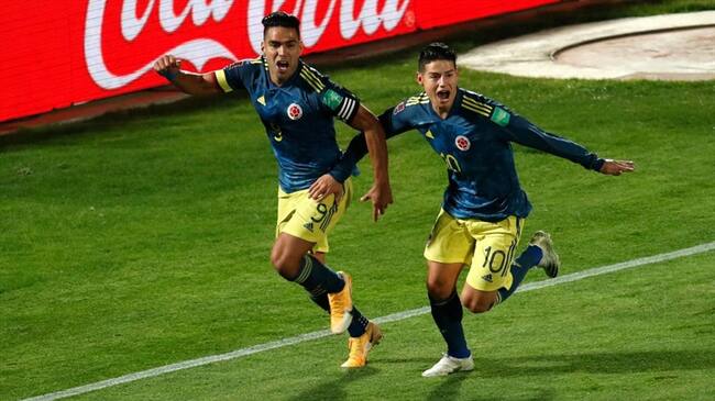 Falcao y James enviaron su apoyo a la selección desde la distancia. Foto: Getty Images