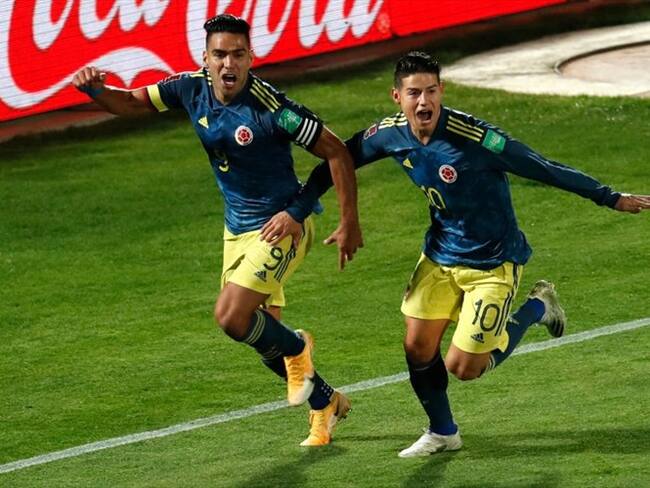 Falcao y James enviaron su apoyo a la selección desde la distancia. Foto: Getty Images