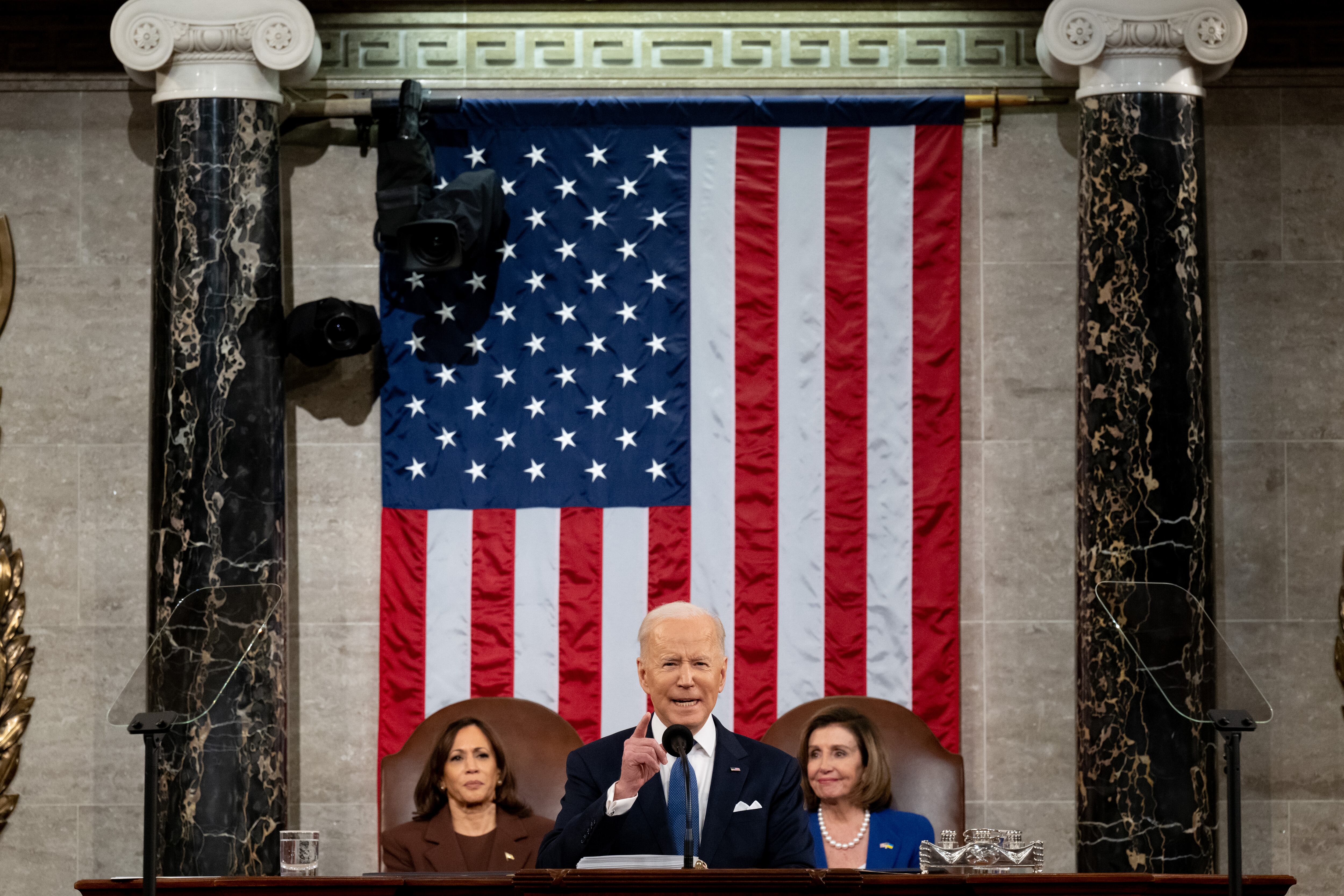 Presidente de Estados Unidos, Joe Biden en su discurso sobre el Estado de la Unión