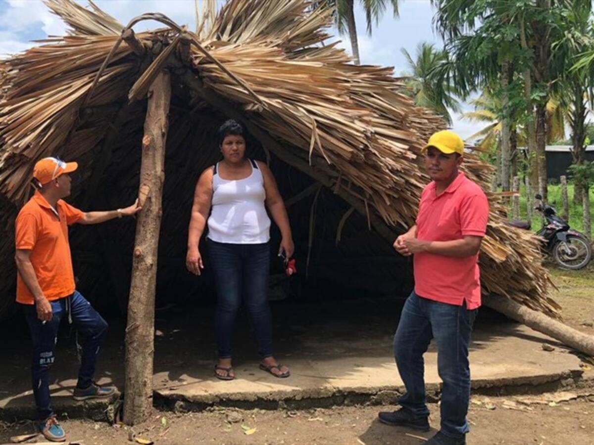 Más de 200 afectados deja vendaval en San Pelayo, Córdoba