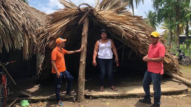 Más de 200 afectados deja vendaval en San Pelayo, Córdoba. Foto: Cortesía