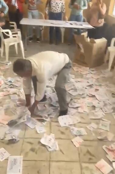 Se repiten elecciones en Fonseca, La Guajira, y aparecen quejas sobre los nuevos puntos de votación. Foto: captura video.