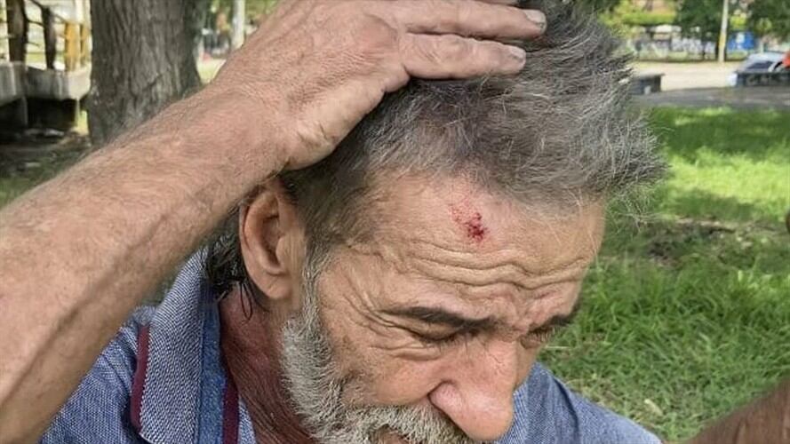 La víctima presenta algunas contusiones en diferentes partes del cuerpo. Foto: Cortesía