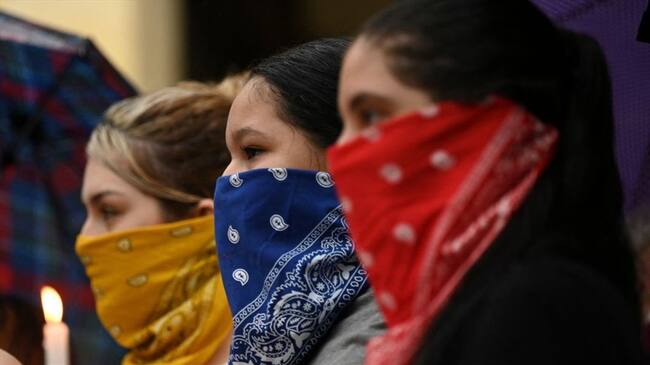 El coronel Jairo Baquero anunció que 3.800 policías se desplazarán por toda la ciudad para garantizar el derecho a la protesta. Foto: Getty Images / JOAQUIN SARMIENTO