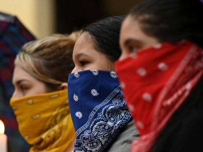 El coronel Jairo Baquero anunció que 3.800 policías se desplazarán por toda la ciudad para garantizar el derecho a la protesta. Foto: Getty Images / JOAQUIN SARMIENTO