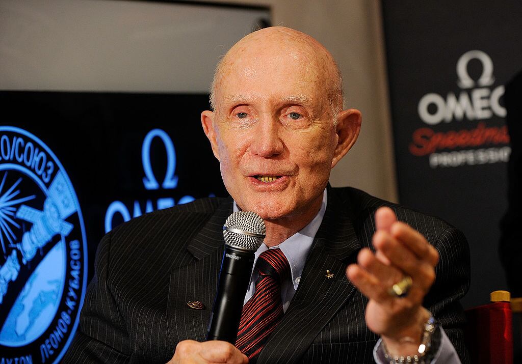 Excomandante de la misión Apolo 10, Thomas Stafford. (Foto: Jemal Countess/Getty Images for OMEGA)