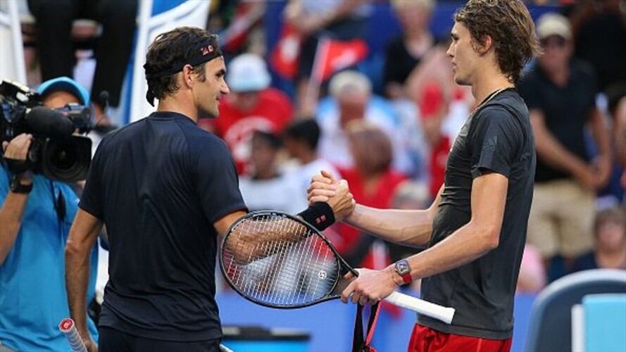 Federer VS Zverev. Foto: Getty Images