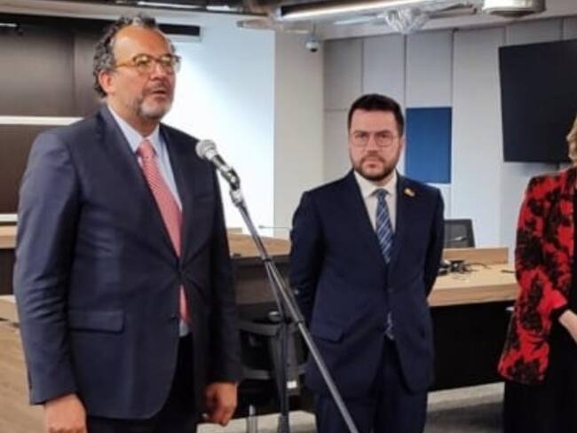 Presidente de JEP y Pere Aragonés