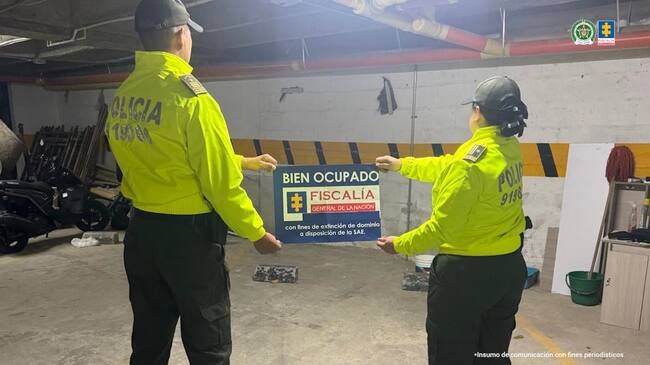 Extinción de dominio en Bello, Antioquia. Foto: cortesía Fiscalía General de la Nación