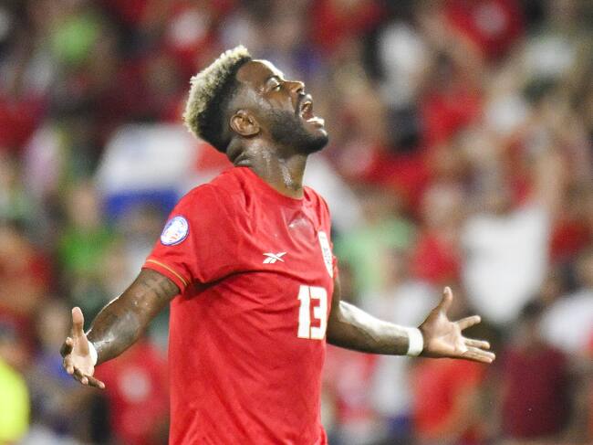 Orlando (United States), 02/07/2024.- Freddy Gondola of Panama celebrates the Panama win over Bolivia during the CONMEBOL Copa America 2024 group C match between Bolivia and Panama, in Orlando, Florida, United States, 01 July 2024. (Estados Unidos) EFE/EPA/MIGUEL RODRIGUEZ