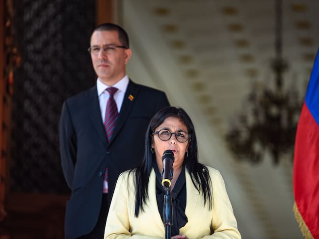 Delcy Rodríguez, presidenta encargada de Venezuela. Foto: Carolina Cabral/Getty Images