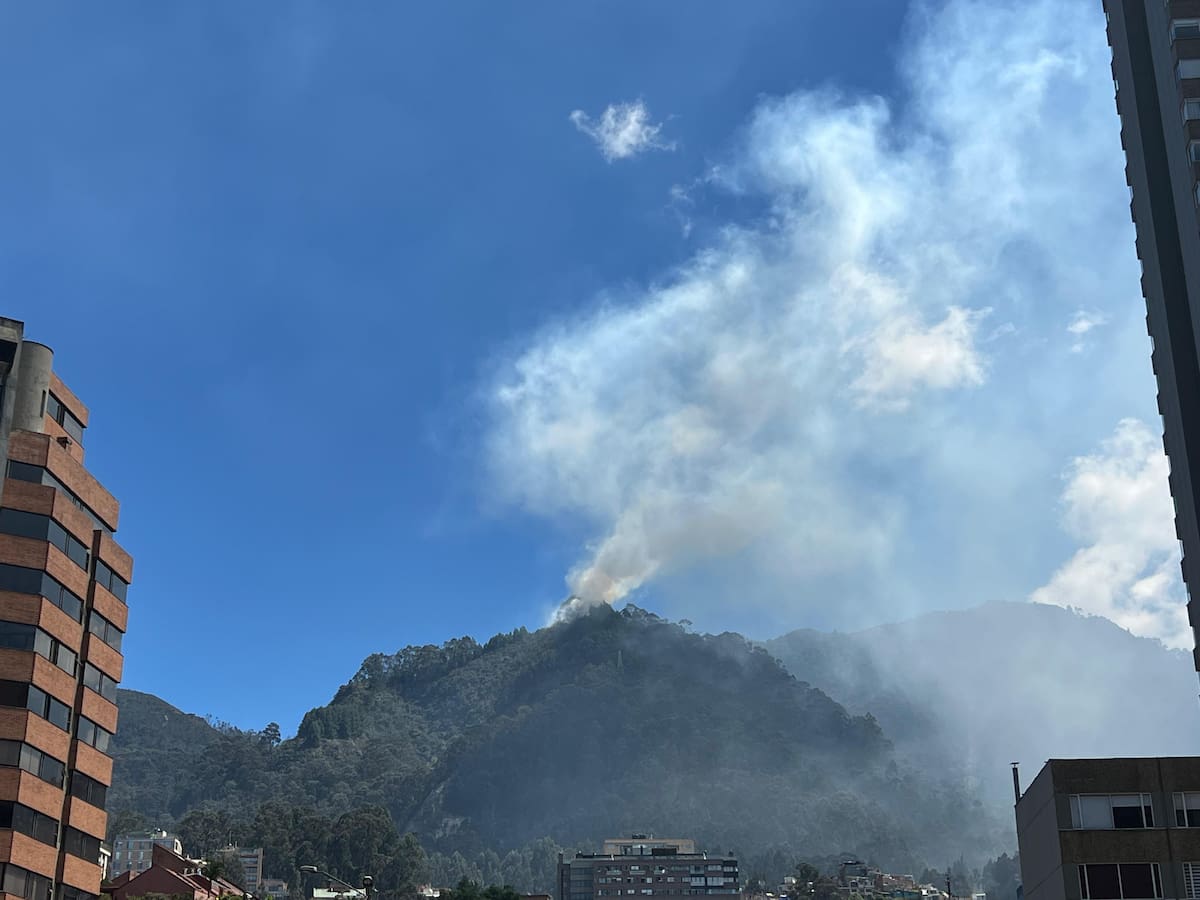 Incendios forestales en cerros de Bogotá causan alarma