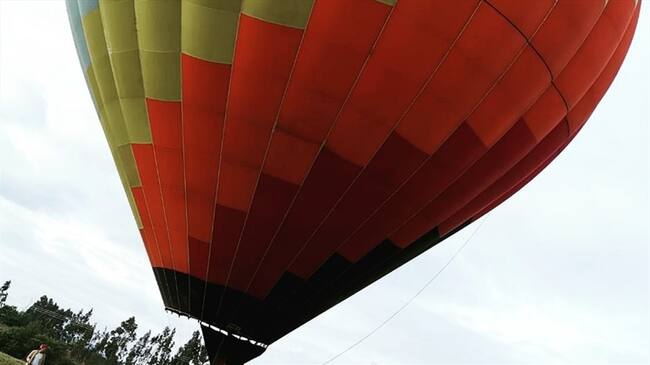 El lugar donde puede montar en Globo cerca a Bogotá. Foto: W Radio