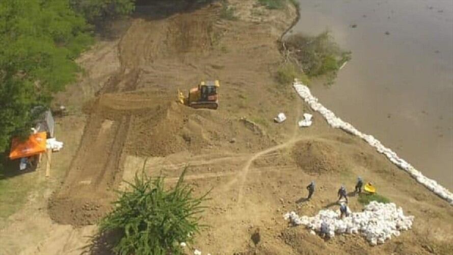 Cormagdalena pide evacuar a familias en alto riesgo por inundación en Salamina. Foto: Gobernación del Magdalena
