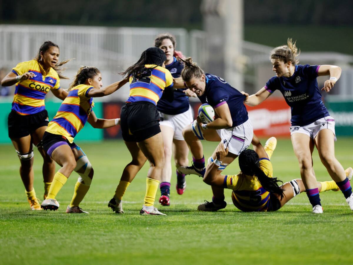 Selección colombiana de rugby femenino hizo historia a pesar de perder con Escocia