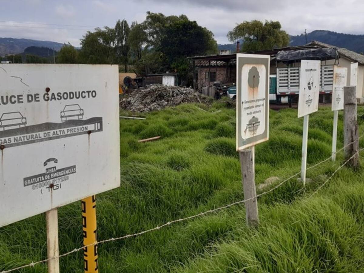 Gasoducto recorre por tierras de campesinos en Samacá, pero no tienen servicio de gas