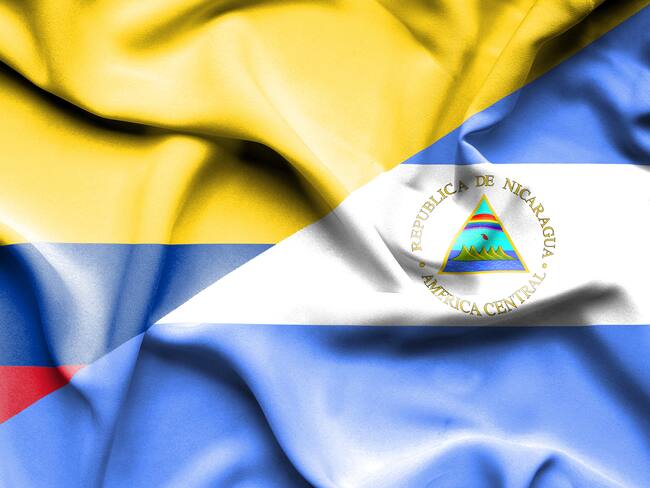 Bandera de Colombia y Nicaragua. Foto: GettyImages