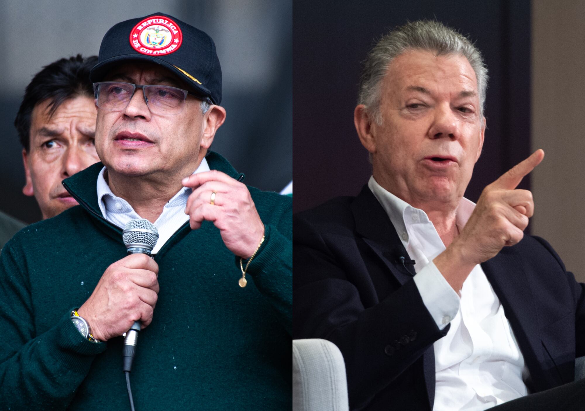 Gustavo Petro y Juan Manuel Santos | Fotos: GettyImages