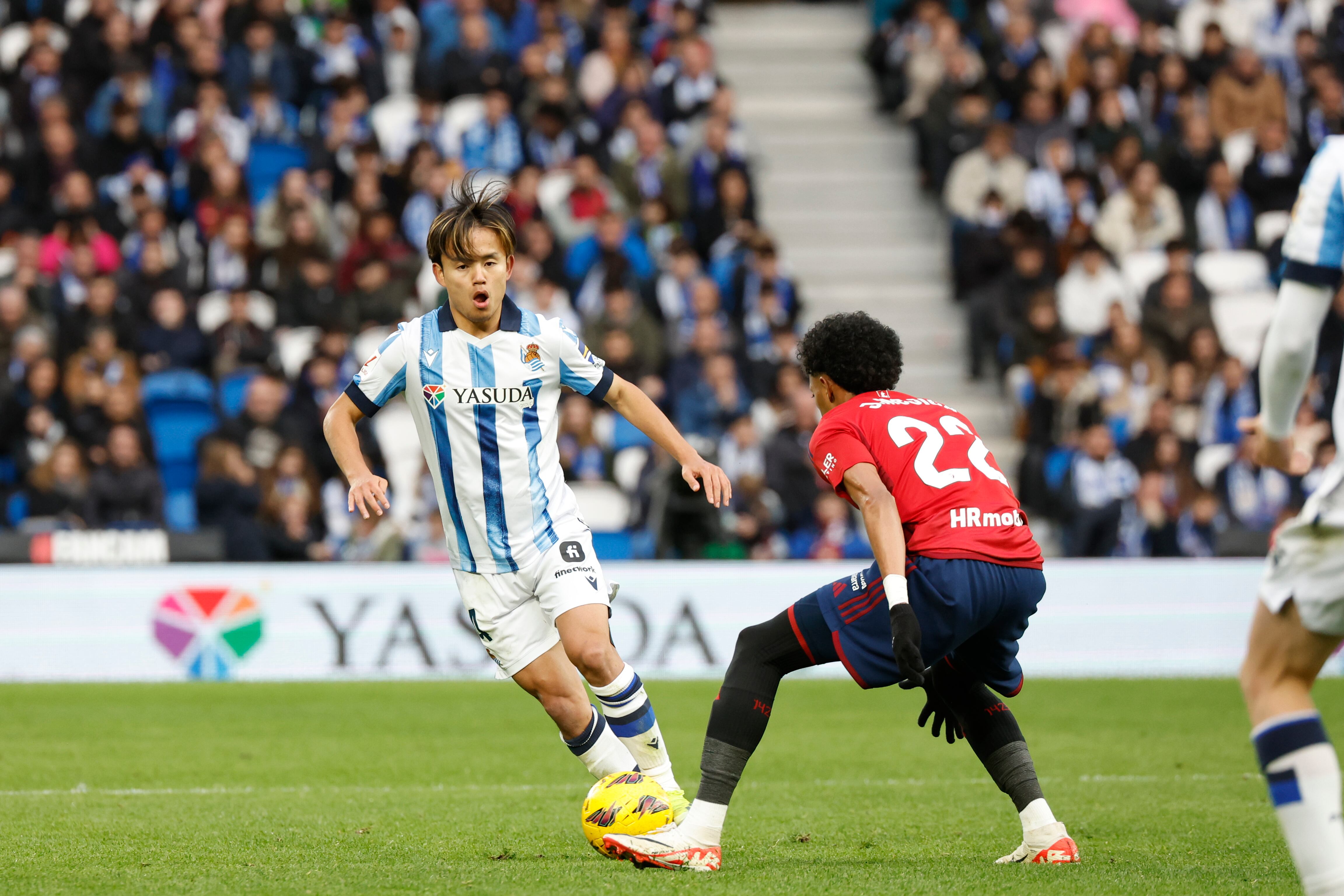 El delantero de la Real Sociedad Takefusa Kubo. Foto: EFE/Javier Etxezarreta