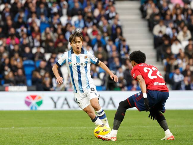 El delantero de la Real Sociedad Takefusa Kubo. Foto: EFE/Javier Etxezarreta