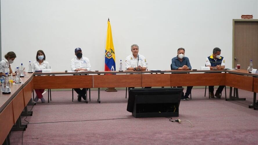 Iván Duque hace un llamado para evitar aglomeraciones en diciembre.. Foto: Ministerio del Interior