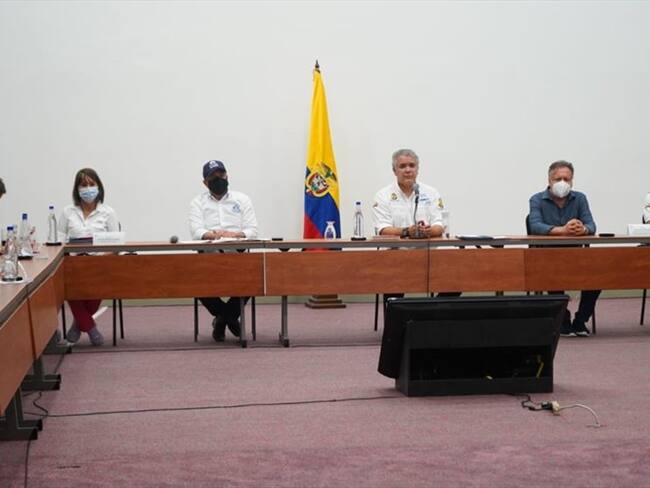 Iván Duque hace un llamado para evitar aglomeraciones en diciembre.. Foto: Ministerio del Interior