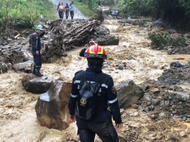 Se reanudan las labores de búsqueda en el sector de la emergencia en Abriaquí, Antioquia. Foto: Ana María Londoño