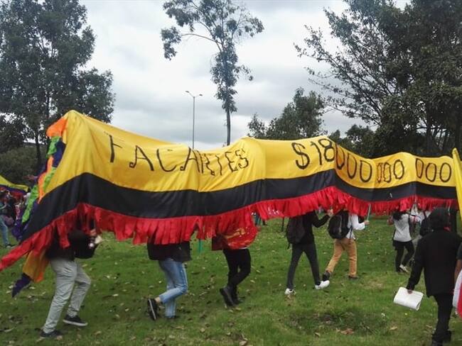 Protestas en Bogotá. Foto: La W