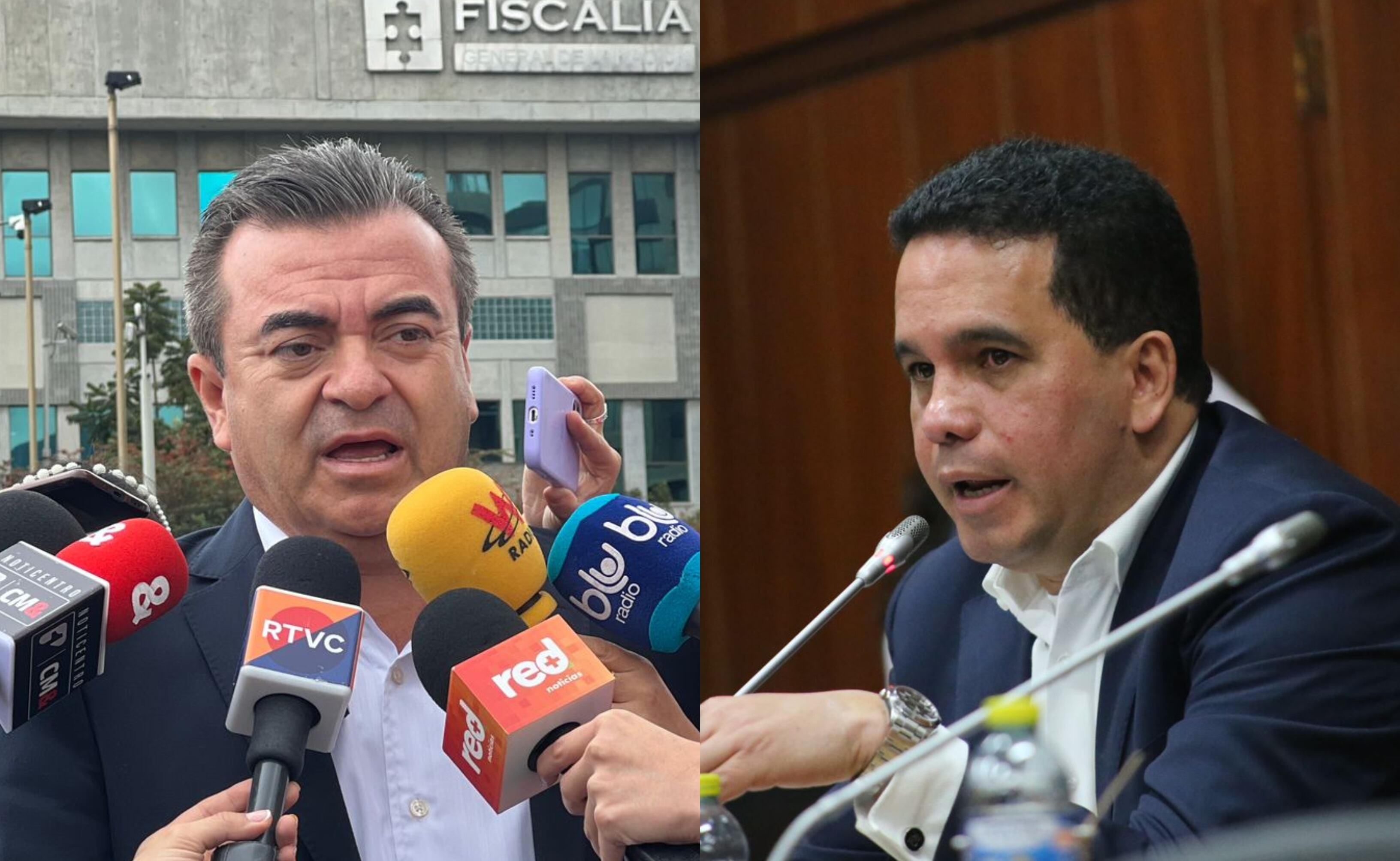 Olmedo López y Carlos Trujillo. Fotos: Colprensa