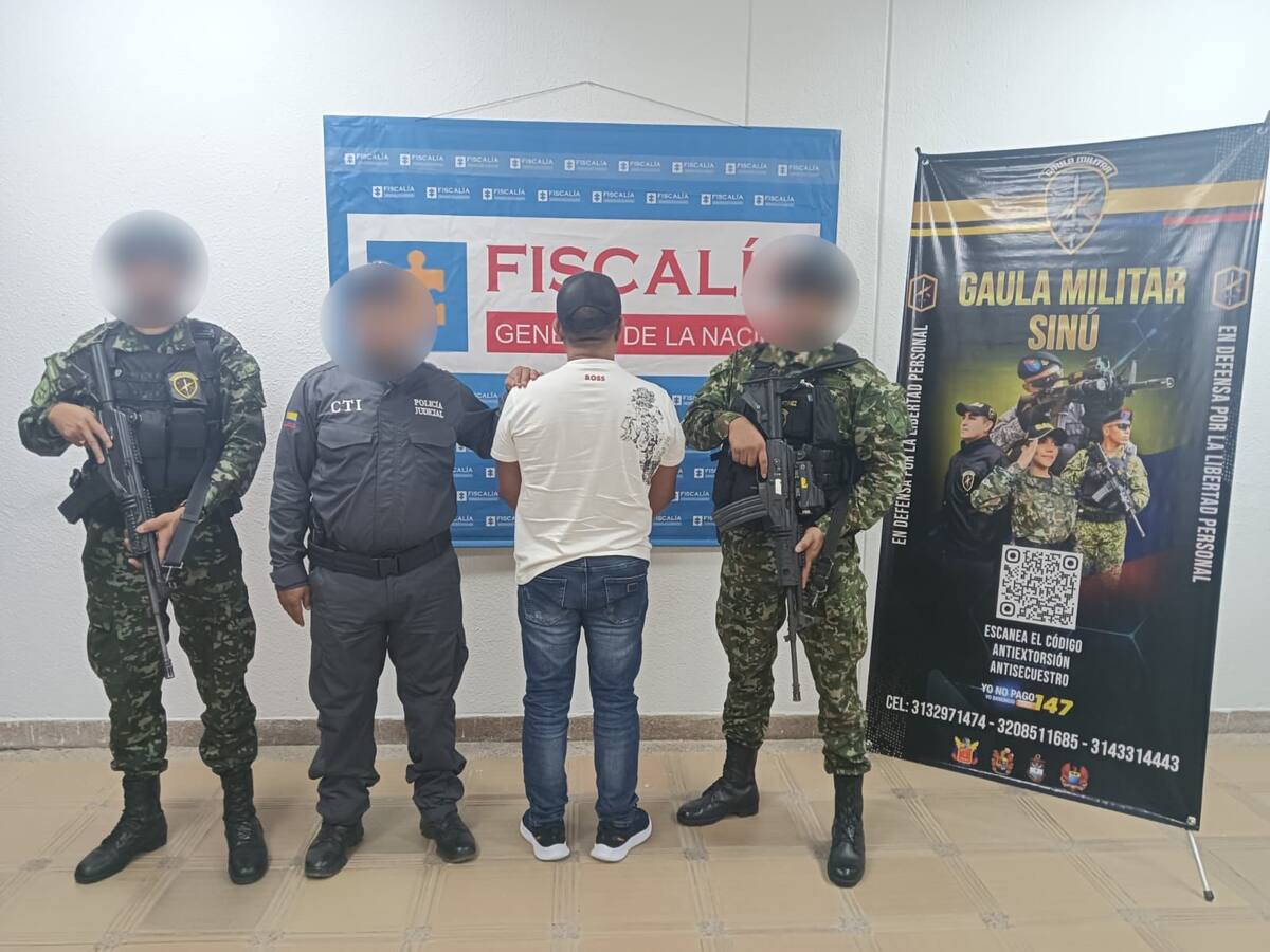 Capturan en Montería a un presunto narcotraficante pedido en extradición por los Estados Unidos