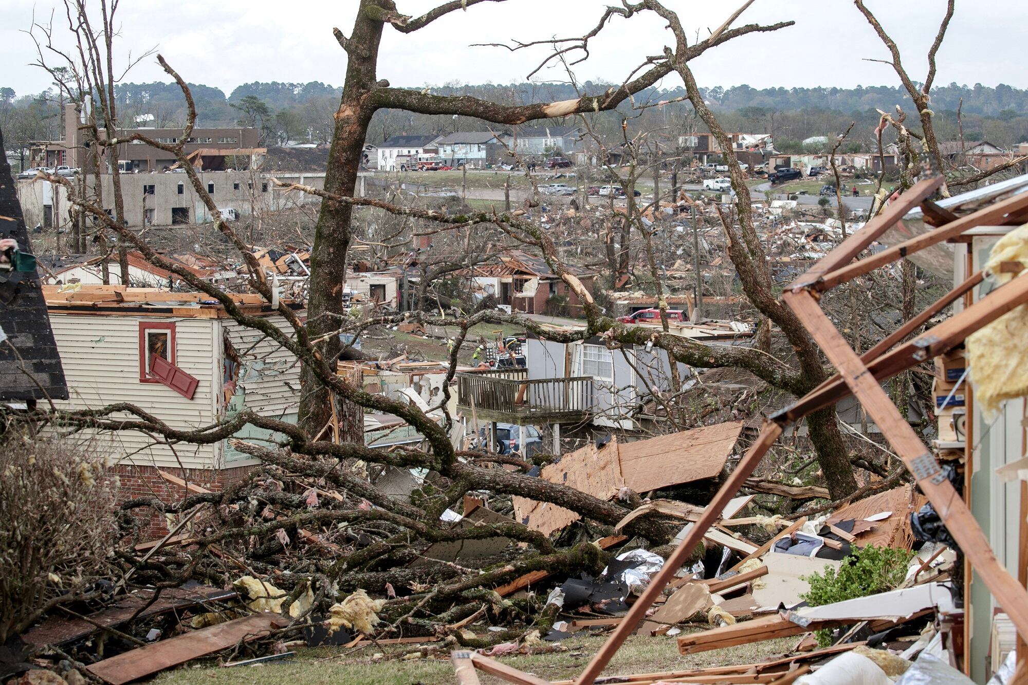 Tornado en Arkansas. (Photo by Benjamin Krain/Getty Images)