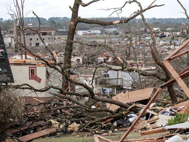 Tornado en Arkansas. (Photo by Benjamin Krain/Getty Images)